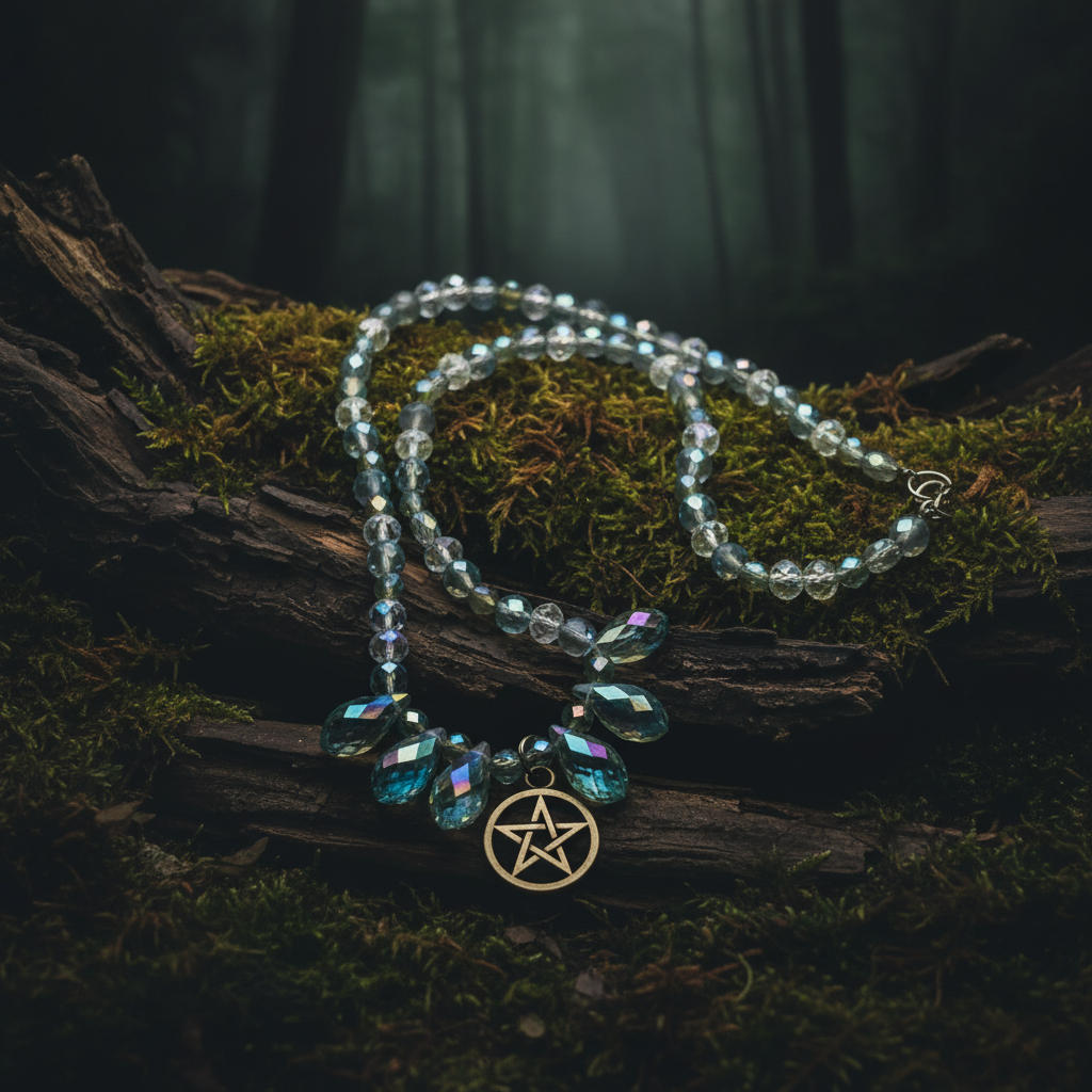 Pentagram Necklace - Dark Woodsy